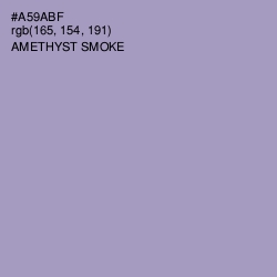 #A59ABF - Amethyst Smoke Color Image