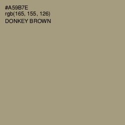 #A59B7E - Donkey Brown Color Image