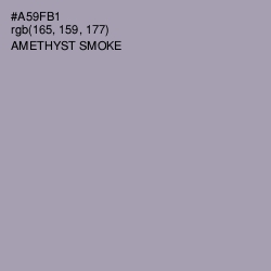 #A59FB1 - Amethyst Smoke Color Image