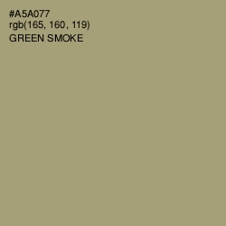 #A5A077 - Green Smoke Color Image