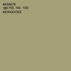 #A5A078 - Mongoose Color Image