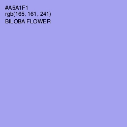 #A5A1F1 - Biloba Flower Color Image