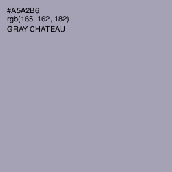 #A5A2B6 - Gray Chateau Color Image