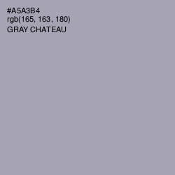 #A5A3B4 - Gray Chateau Color Image