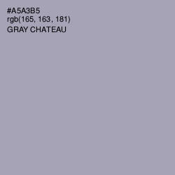 #A5A3B5 - Gray Chateau Color Image