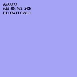 #A5A3F3 - Biloba Flower Color Image