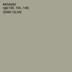 #A5A492 - Gray Olive Color Image