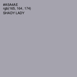 #A5A4AE - Shady Lady Color Image