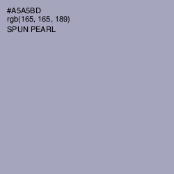 #A5A5BD - Spun Pearl Color Image