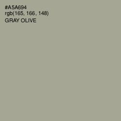 #A5A694 - Gray Olive Color Image