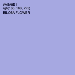 #A5A8E1 - Biloba Flower Color Image