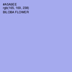 #A5A9EE - Biloba Flower Color Image