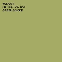 #A5AA64 - Green Smoke Color Image