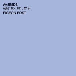 #A5B5DB - Pigeon Post Color Image