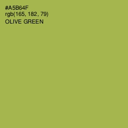 #A5B64F - Olive Green Color Image