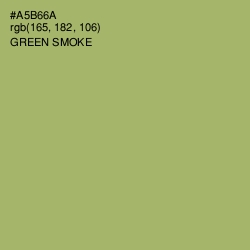 #A5B66A - Green Smoke Color Image