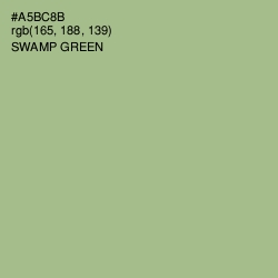 #A5BC8B - Swamp Green Color Image