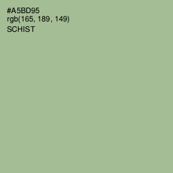 #A5BD95 - Schist Color Image