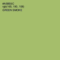 #A5BE6C - Green Smoke Color Image