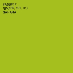 #A5BF1F - Sahara Color Image