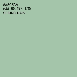 #A5C5AA - Spring Rain Color Image