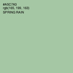 #A5C7A3 - Spring Rain Color Image