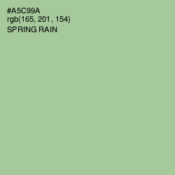 #A5C99A - Spring Rain Color Image