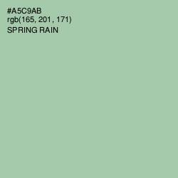 #A5C9AB - Spring Rain Color Image