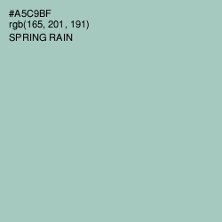 #A5C9BF - Spring Rain Color Image