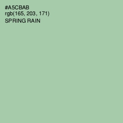 #A5CBAB - Spring Rain Color Image