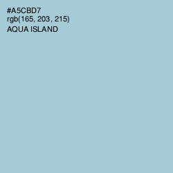 #A5CBD7 - Aqua Island Color Image