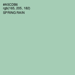 #A5CDB6 - Spring Rain Color Image