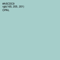#A5CDC9 - Opal Color Image