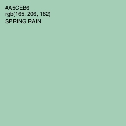 #A5CEB6 - Spring Rain Color Image