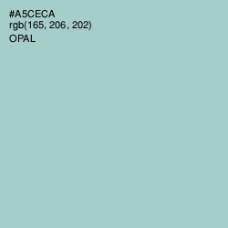 #A5CECA - Opal Color Image