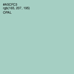 #A5CFC3 - Opal Color Image