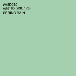 #A5D0B0 - Spring Rain Color Image