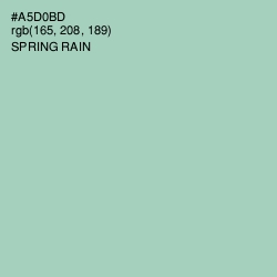 #A5D0BD - Spring Rain Color Image