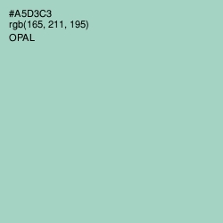 #A5D3C3 - Opal Color Image