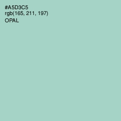 #A5D3C5 - Opal Color Image