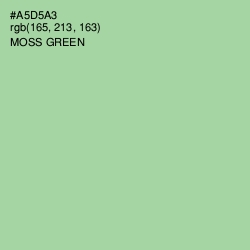 #A5D5A3 - Moss Green Color Image