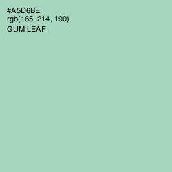 #A5D6BE - Gum Leaf Color Image