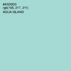 #A5D9D3 - Aqua Island Color Image