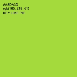 #A5DA3D - Key Lime Pie Color Image