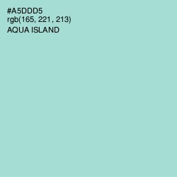 #A5DDD5 - Aqua Island Color Image