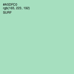#A5DFC0 - Surf Color Image