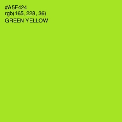 #A5E424 - Green Yellow Color Image