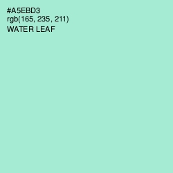 #A5EBD3 - Water Leaf Color Image