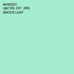 #A5EDD1 - Water Leaf Color Image