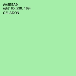#A5EEA9 - Celadon Color Image